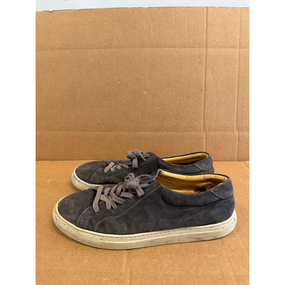 Myrqvist Oaxen Suede Leather Low Top Sneakers Dark Grey Men's Size 45 EU